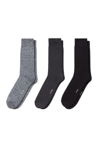 C&A Multipack 3er-Thermo-Socken, Schwarz, Größe: 43-46