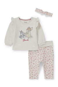 C&A Bambi-Baby-Outfit-3 teilig, Beige, Größe: 56