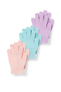C&A Multipack 3er-Handschuhe, Rosa, Größe: 128-152