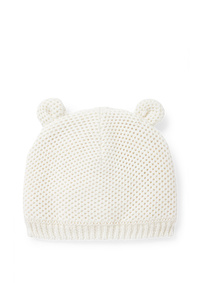 C&A Baby-Mütze, Weiß, Größe: 44-45