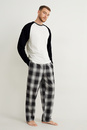 Bild 1 von C&A Pyjama mit Flanellhose, Schwarz, Größe: 3XL