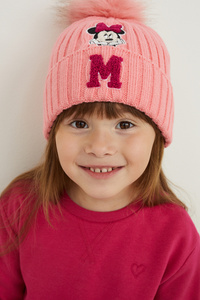 C&A Minnie Maus-Strick-Mütze, Pink, Größe: 128-152