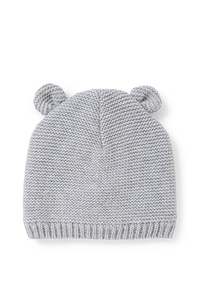 C&A Baby-Mütze, Grau, Größe: 44-45