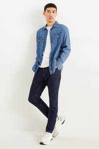 C&A Tapered Jeans, Blau, Größe: W28 L32