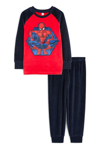 C&A Spider-Man-Winterpyjama-2 teilig, Rot, Größe: 110