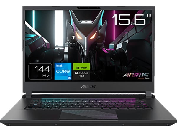 Bild 1 von GIGABYTE Aorus 15 9KF-E3DE383SH, Gaming Notebook mit 15,6 Zoll Display, Intel® Core™ i5 Prozessor, 8 GB RAM, 512 SSD, NVIDIA GeForce RTX 4060 GPU, Schwarz