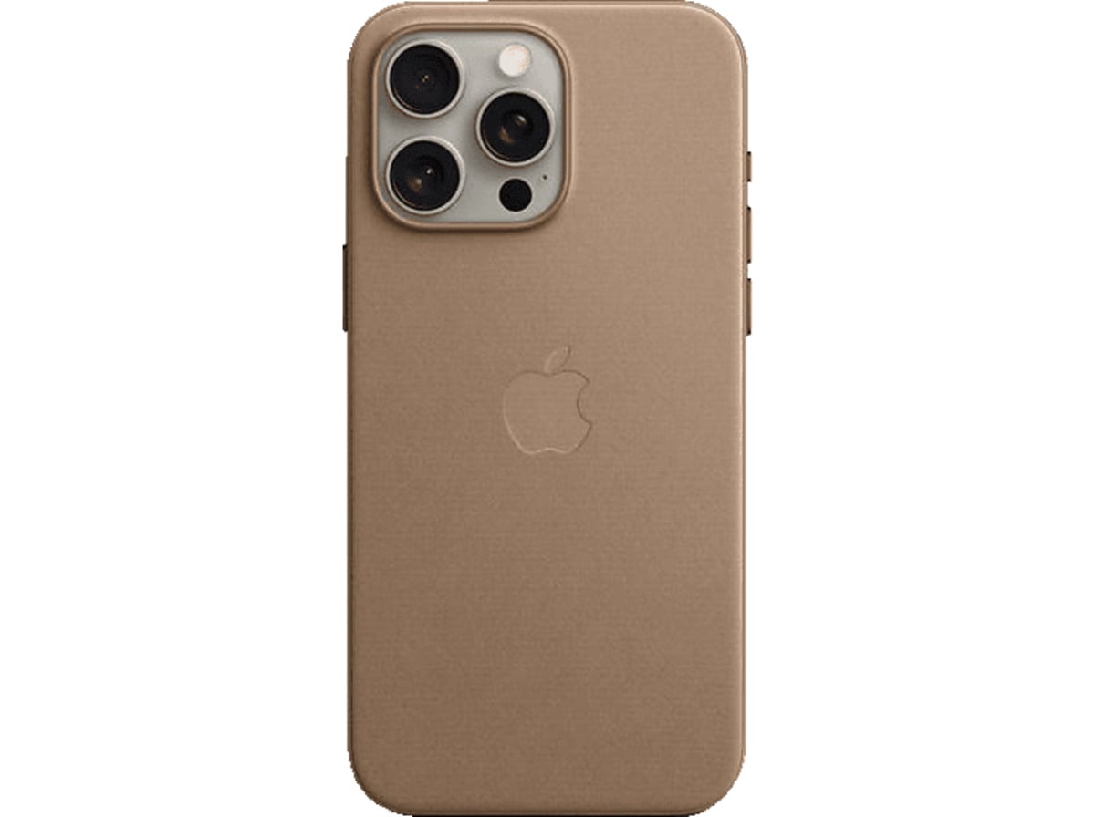 Bild 1 von APPLE Feingewebe Case mit MagSafe, Backcover, Apple, iPhone 15 Pro Max, Taupe