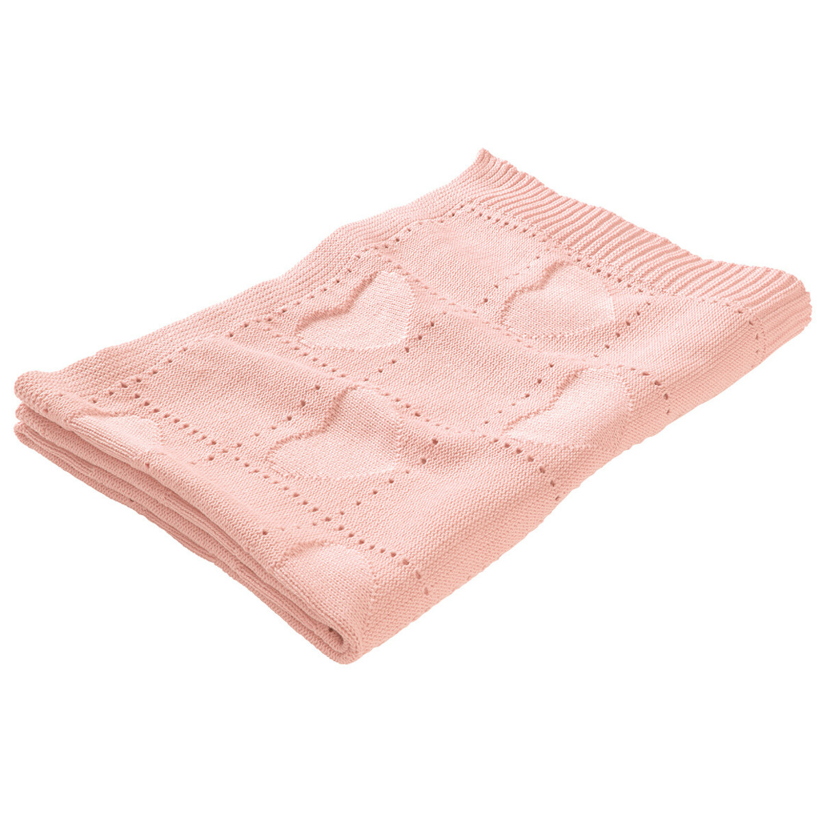 Bild 1 von Strickdecke mit Herz-Allover