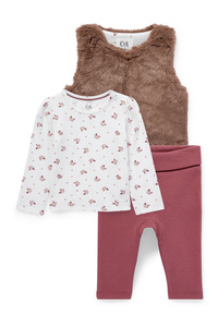 C&A Baby-Outfit-3 teilig, Rosa, Größe: 56