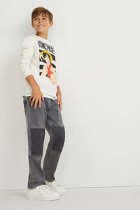 C&A Loose Fit Jeans, Grau, Größe: 176