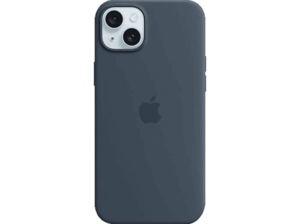 Bild 1 von APPLE Silikon Case mit MagSafe, Backcover, Apple, iPhone 15 Plus, Sturmblau