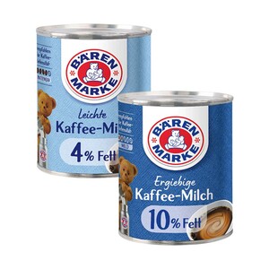 BÄRENMARKE KAFFEE-MILCH 4 /10 % Fett,  je 340-g-Dose