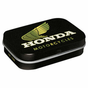 Honda Pillendose Blechdose Gefüllt mit Pfefferminzdragees
