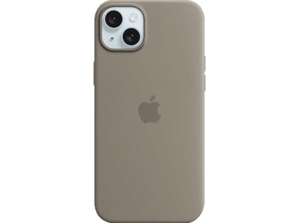 Bild 1 von APPLE Silikon Case mit MagSafe, Backcover, Apple, iPhone 15 Plus, Tonbraun