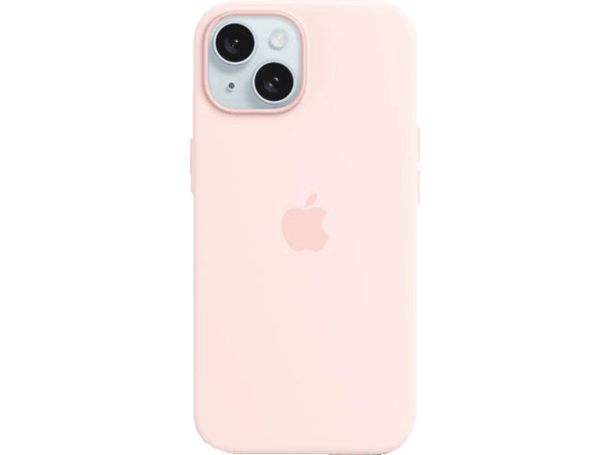 Bild 1 von APPLE Silikon Case mit MagSafe, Backcover, Apple, iPhone 15, Hellrosa