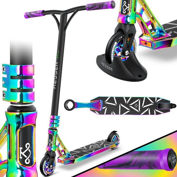 Bild 1 von KESSER® Stunt Scooter GT-Limit 360° Lenkung Funscooter Stuntscooter mit Ständer ABEC 9 Kugellagern, 110 mm PU Räder , Kickscooter Tretroller Cityroller Trick Roller für Kinder Erwachsene