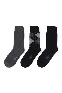 C&A Multipack 3er-Socken, Grau, Größe: 39-42