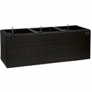 Bild 1 von Gartenfreude Pflanzkübel Polyrattan 102 cm x 36 cm Bicolour Braun