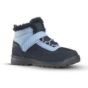 Winterschuhe Kinder Klettverschluss Gr. 24–34 warm wasserdicht Winterwandern - SH100 dunkelblau