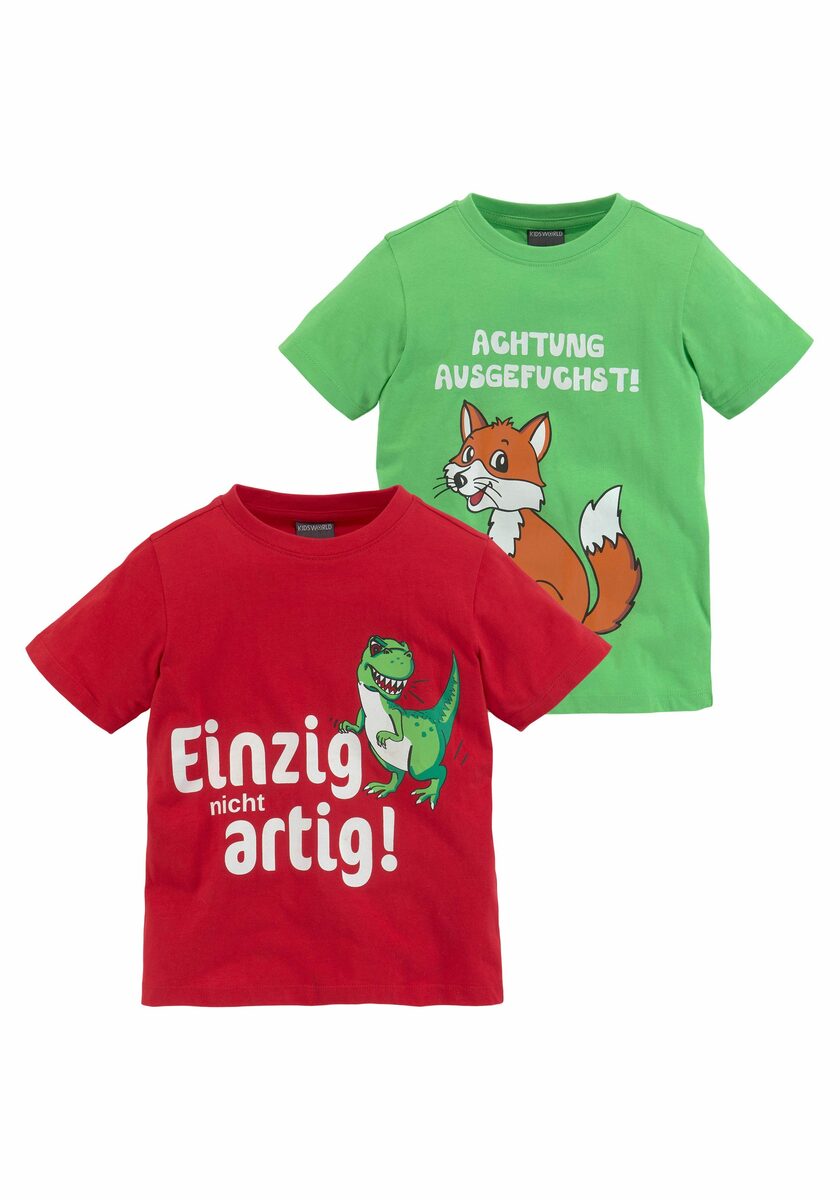 Bild 1 von KIDSWORLD T-Shirt FUCHS UND DINO (Packung, 2-tlg)
