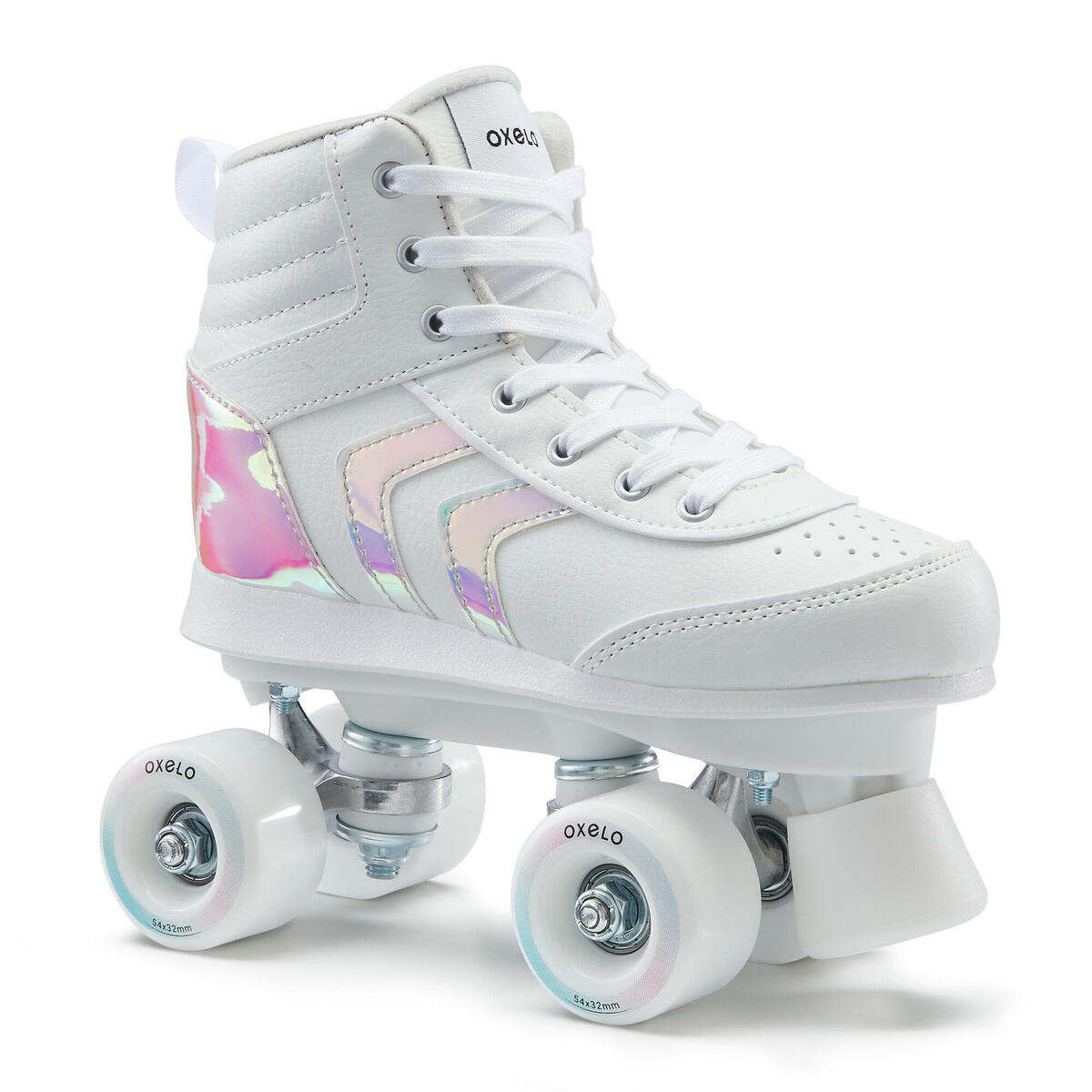 Bild 1 von Rollschuhe Quad 100 Memphis Kinder holographisch weiss