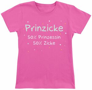 Sprüche T-Shirt für Kleinkinder - Kids - Prinzicke - für Mädchen - pink