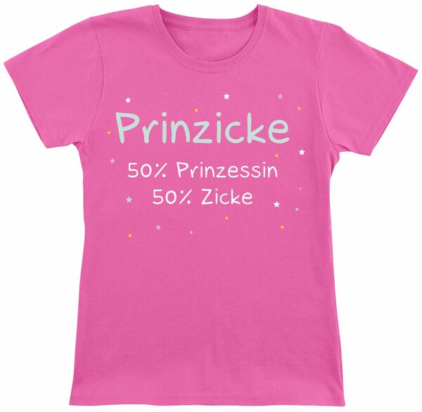 Sprüche TShirt für Kleinkinder Kids Prinzicke für Mädchen pink