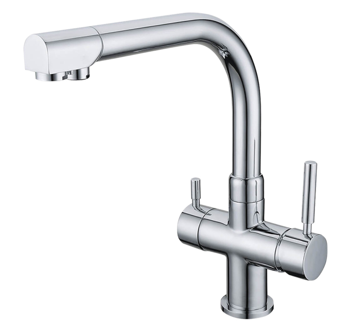 Bild 1 von 3 Wege Armatur rechteckig, Chrom (XO-AR 7005) - 0%-Finanzierung (PayPal)