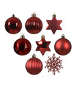 Bild 2 von Decoris Christbaumschmuck-Set, rot, 40-teilig