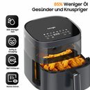 Bild 2 von iceagle Heißluftfritteuse AirFryer KDF-615A 6.7L Heißluftfritteuse Luftfritteuse, 1700,00 W, Sichtbares Sichtfenster, 8 Voreingestellte Funktionen, Digitalem LED-Touchscreen, Einstellbare Temp