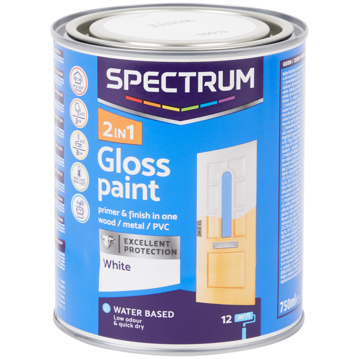 Bild 1 von Spectrum 2-in-1 Hochglanzfarbe Weiß