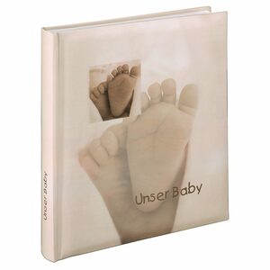 Hama Fotoalbum Babyalbum "Baby Feel", 29x32 cm, 60 weiße Seiten, 2 seitiger Vorspann