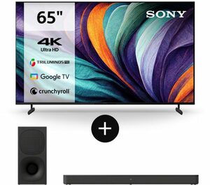 Sony KD65X80L LED-Fernseher (164 cm/65 Zoll, 4K Ultra HD, Google TV, Smart-TV, TV + Soundbar)