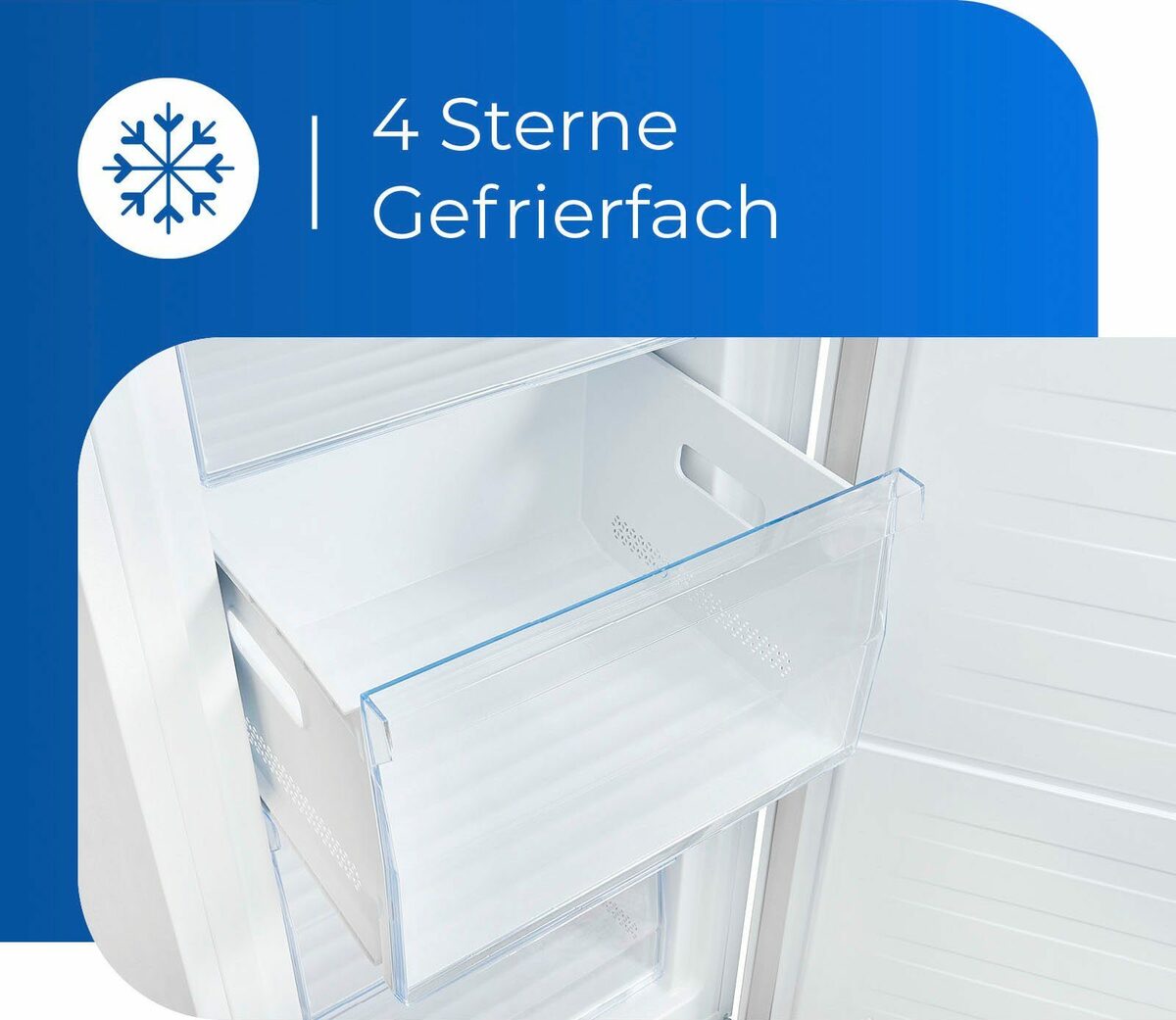 Bild 4 von exquisit Gefrierschrank GS230-010E weiss, 143,5 cm hoch, 55,0 cm breit