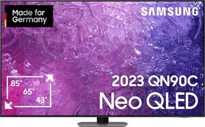 Samsung GQ65QN90CAT LED-Fernseher (163 cm/65 Zoll, Smart-TV, Dolby Atmos & OTS+, Gaming Hub, Neo Quantum HDR+, Neural Quantum Prozessor 4K, Smart Hub & Gaming Hub)