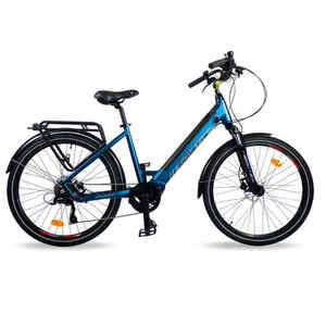 Urbanbiker Sidney PLUS 23 Elektrofahrrad Blau, 28-Zoll-Räder,504Wh (36V, 15 Ah)
