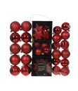 Bild 1 von Decoris Christbaumschmuck-Set, rot, 40-teilig