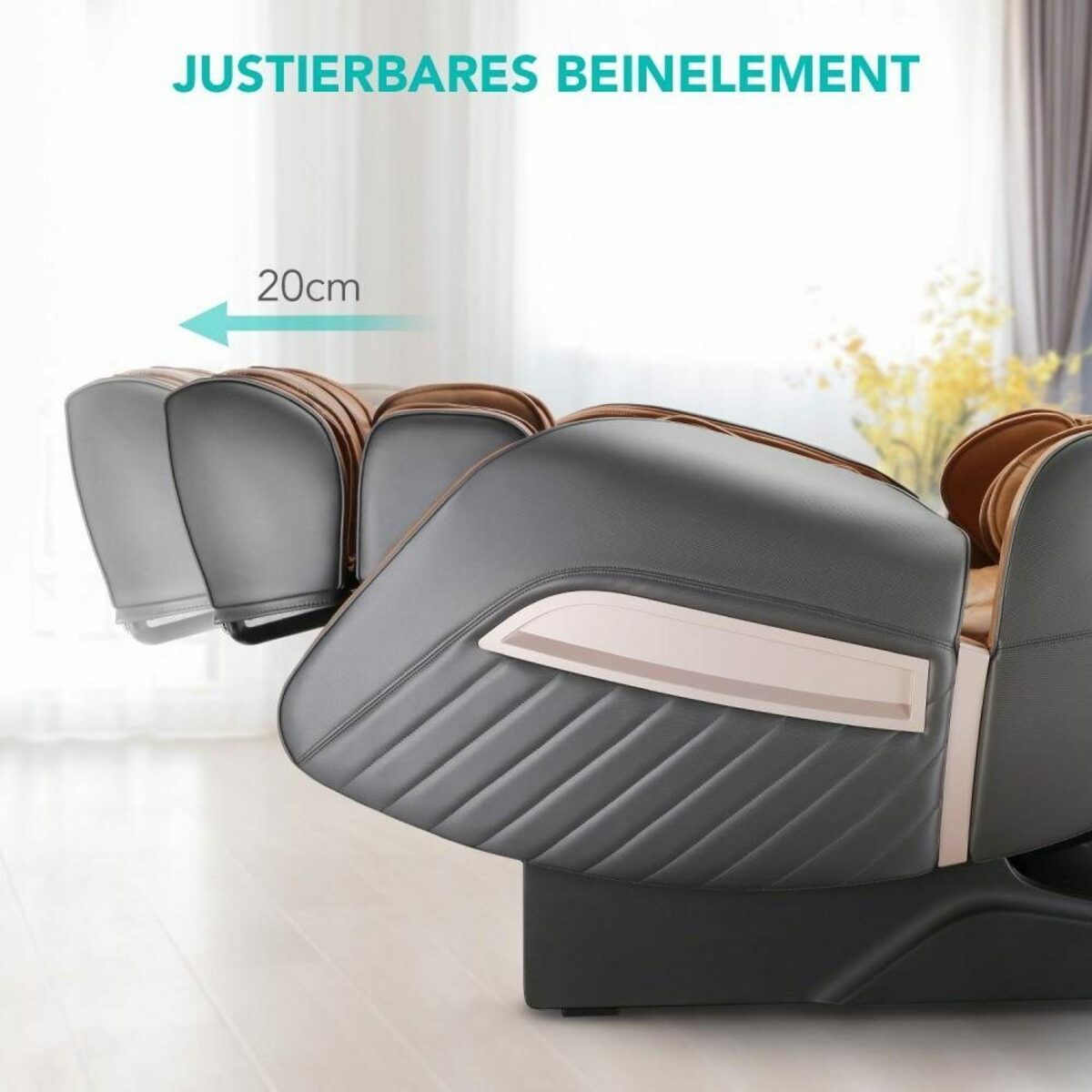Bild 4 von NAIPO Massagesessel, Zero-Gravity Massagestuhl, Wärmefunktion, USB, Bluetooth