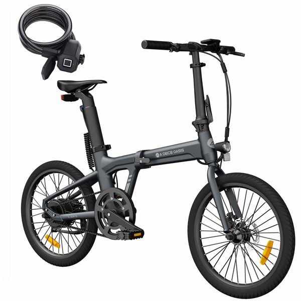 Bild 1 von ADO E-Bike Air 20 Faltrad E-Fahrrad,klapprad Riemenantrieb,Pedelec,17,5KG, 1 Gang, Heckmotor, 345,60 Wh AKKU, ebike Damen/Herren,250W,36V,+Fingerprint-Schloss