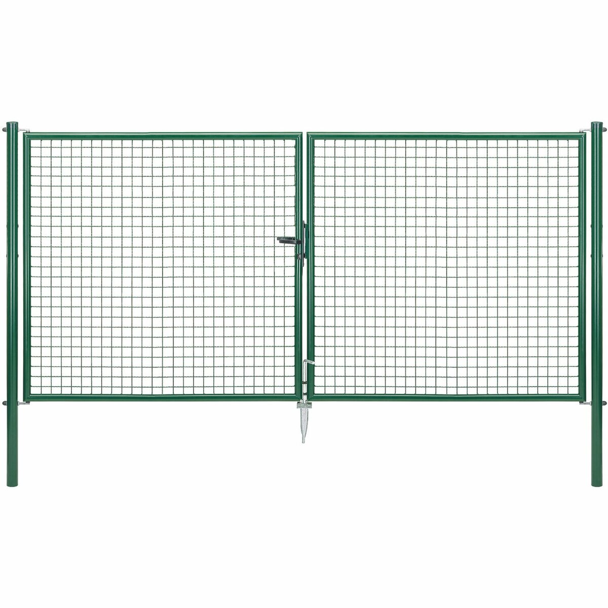 Bild 1 von Doppeltor für Maschendraht- und Alberts Fix-Clip Pro-Zaun Grün 150 cm x 300 cm