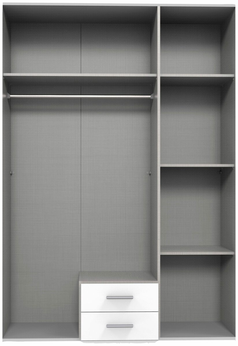 Bild 3 von Wimex Drehtürenschrank Lübeck Akustiklamellen Optik, ohne Spiegel, 135 oder 180cm breit