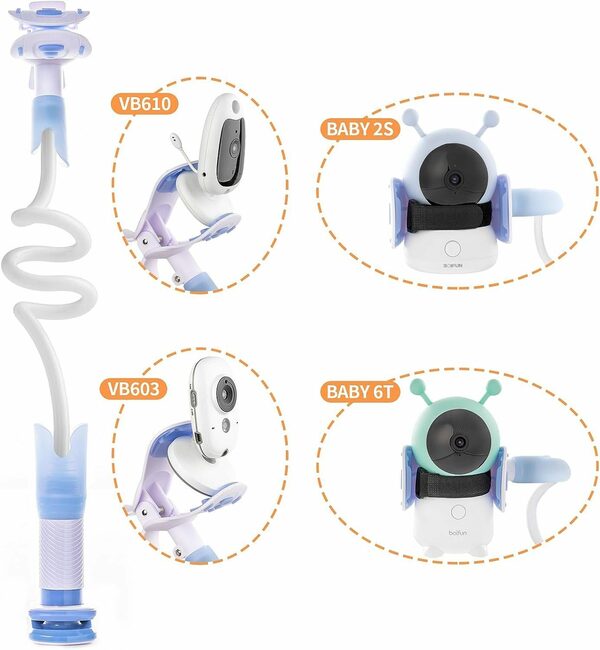 Bild 3 von Boifun Babyphone Video-Babyphone Babyphone mit Kamera Video Babyfon, LCD-Bildschirm Babyphone, Infrarot Nachtsicht, Bewegungs/Geräuscherkennung, Temperatur und Feuchtigkeitsmessung