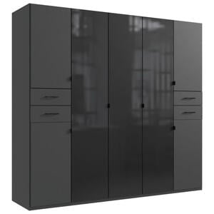 Modante KLEIDERSCHRANK Graphit, Schwarz