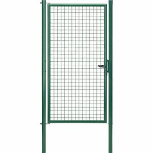 Einzeltor für Maschendraht- und Alberts Fix-Clip Pro-Zaun Grün 200 cm x 100 cm