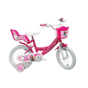 12-Zoll-Barbie-Fahrrad mit Luftreifen, Puppensitz und Korb