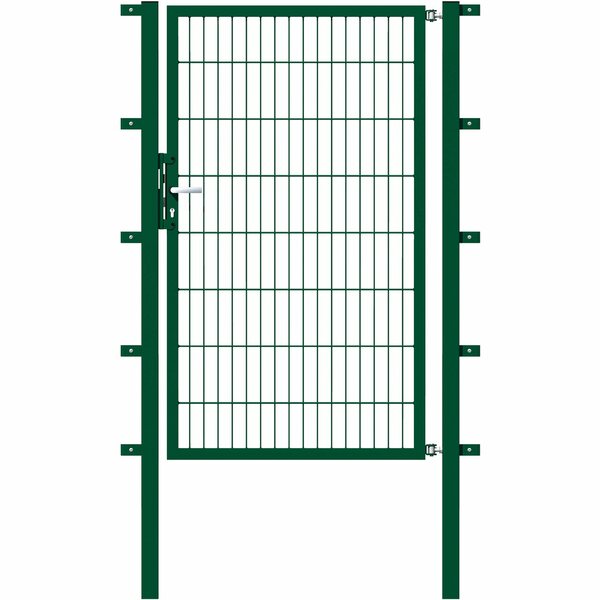 Bild 1 von Metallzaun Einzeltor für Doppelstabmatte Grün 180 cm x 100 cm