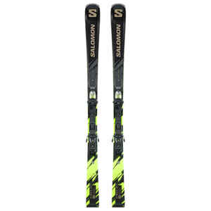 Ski Herren mit Bindung Piste - SALOMON XMAS 8 XT schwarz/gelb