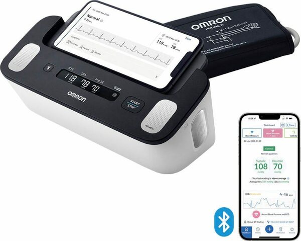 Bild 1 von Omron Blutdruckmessgerät Complete smartes Blutdruck- & EKG-Messgerät, JETZT mit 1 Jahr OMRON connect Premium Abonnement GRATIS
