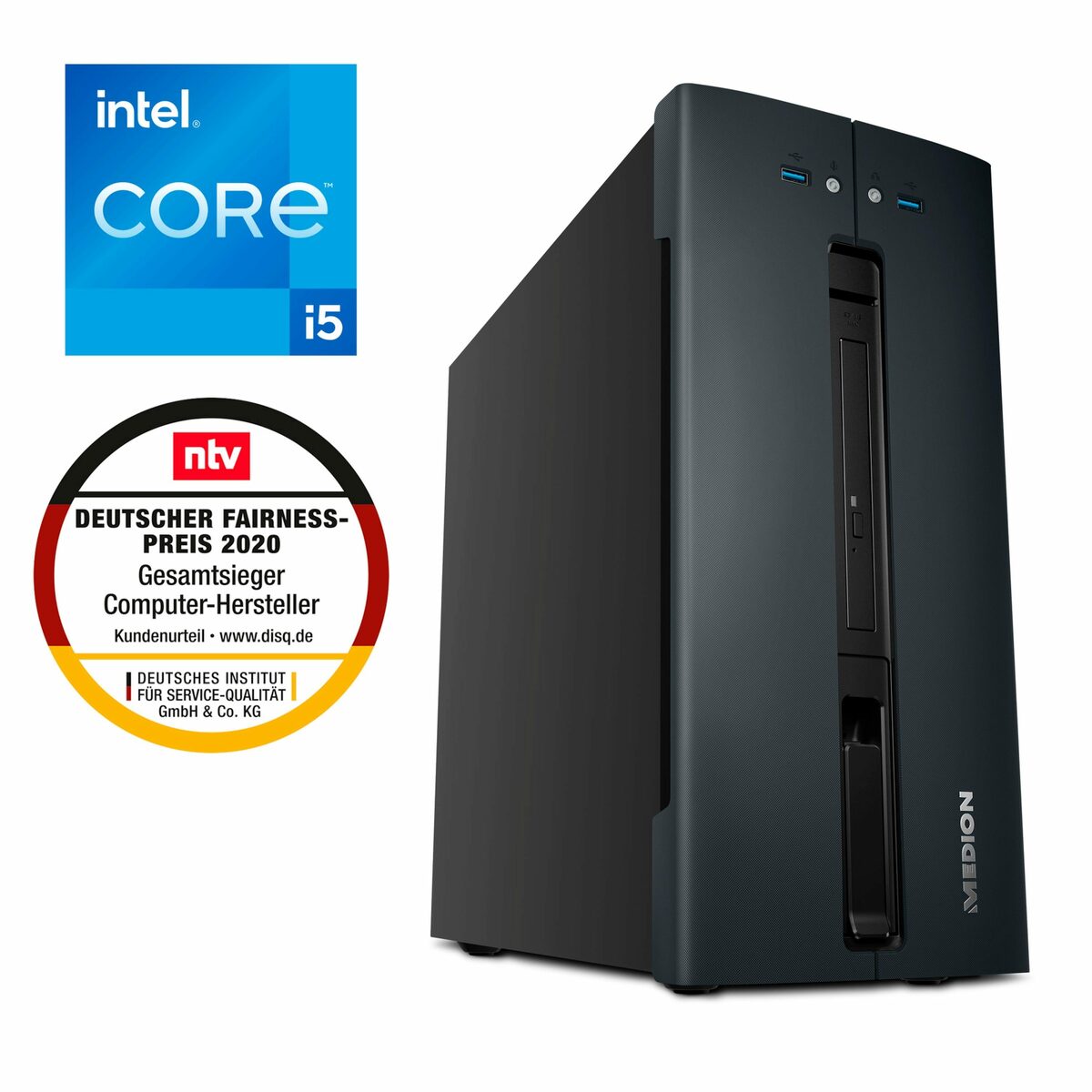 Bild 2 von Medion® Multimedia PC (Intel Core i5 12400, Intel® UHD, 16 GB RAM, 1000 GB SSD, Windows 11 Home)