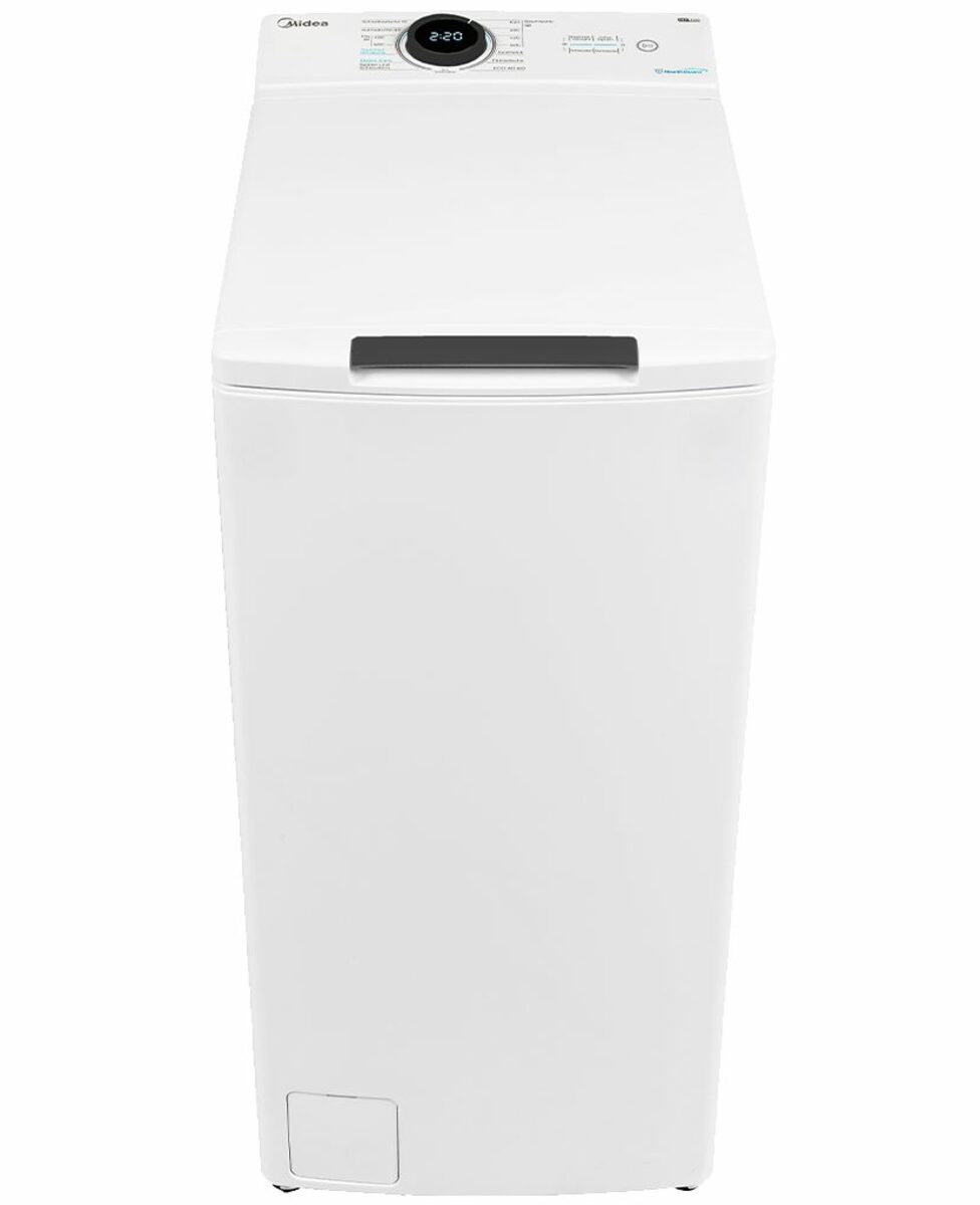 Bild 1 von Midea Waschmaschine Toplader MF100T70B-12A, 7,00 kg, 1200 U/min, AquaStop, Soft Opener, XL Türöffnung, Inverter Motor